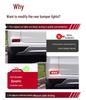 Sequential LED Turn Signal & Brake Light for 15-16 Honda CRV Rear Bumper Reflector Modification