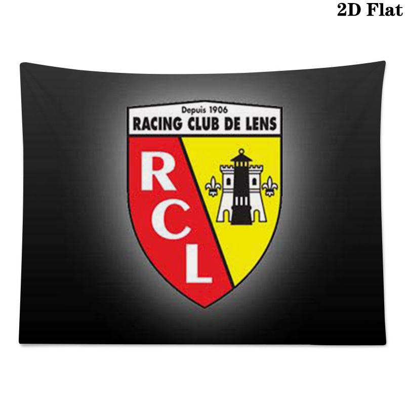 RC Lens Logo Wall Tapestry Aesthetic Wall Hanging Printed Fabric Blanket Decorative Tapestries for Bedroom Living Room Home Decor