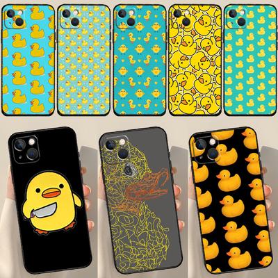 Yellow Duck Case For iPhone 13 12 11 14 15 Pro Max 7 8 Plus X XR XS Max 12 Mini SE 2020 2022 Cover Coque