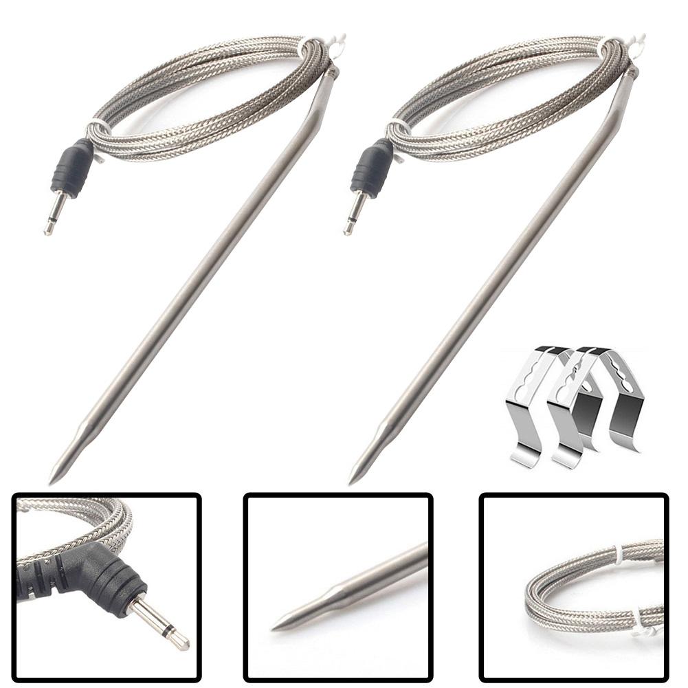 For ThermoPro Pin Temperature Probes TP16 TP07 Tools With Clip Accessorues BBQ Baking Cooking Dining Measuring