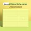 A3 Mind Map Tearable Practice Test Notebook with Horizontal Lines for Student Problem-Solving and Postgraduate Exam Preparation.