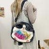 Schoolbag Japanese girl high value super cute puppy transparent bag trend two-dimensional element cartoon visual pain bag