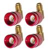 4 Pcs R410A Refrigerant Adapter Set Quick Connect Brass Conversion Set R410A Adapter Set for Air Conditioning Systems