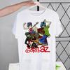 Gorillaz Modern Music Band Cartoon Men's Tshirt Cute Printing Shirt Mens Fashion T-Shirt For Men Casual Tops Short Sleeve