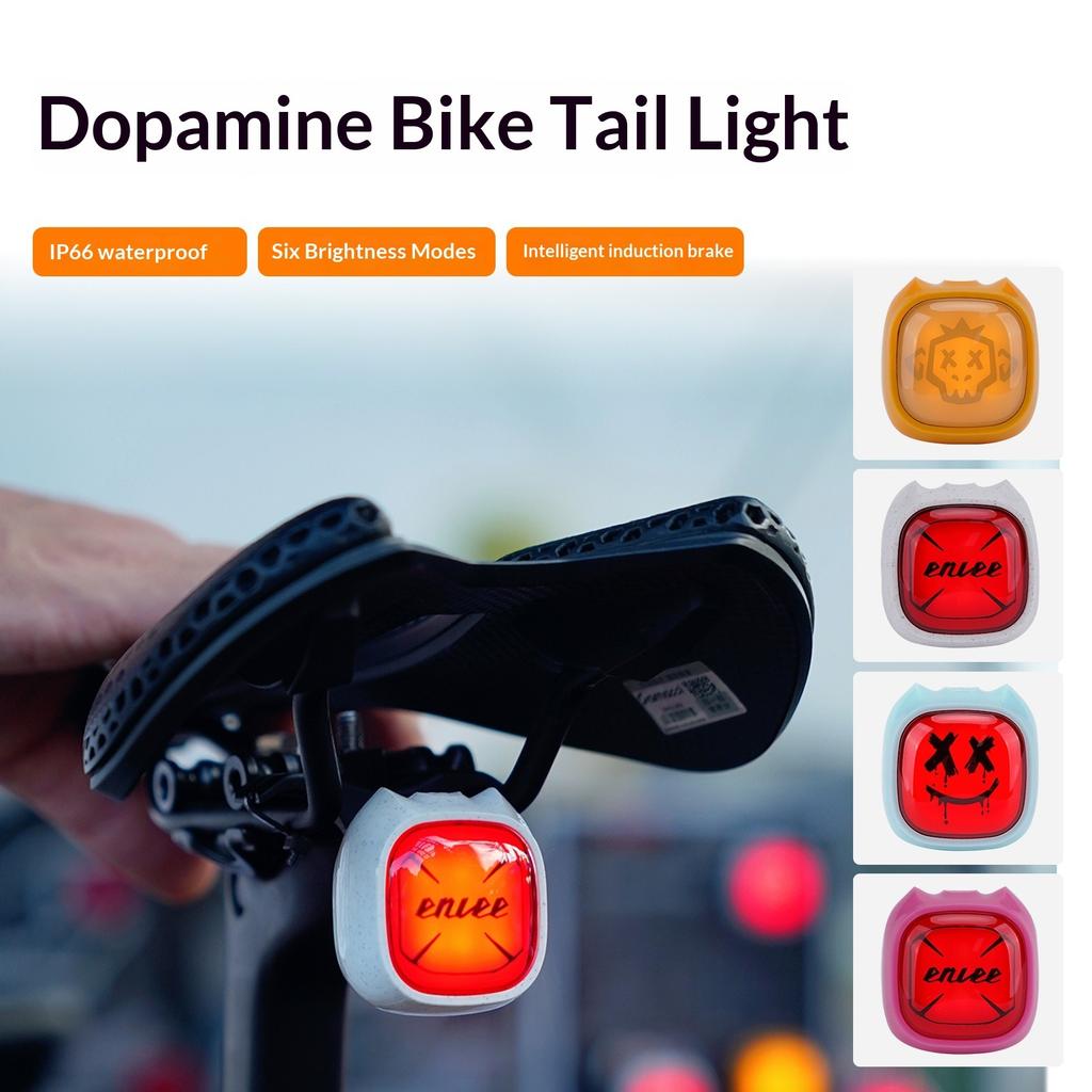 ENLEE Bicycle Expression Sensor Tail Light Road Bike Night Riding Creative Warning Light
