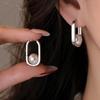 Xiaomi 925 Sterling Silver Earrings For Women Trendy Geometric Pearl Earring Jewelry Prevent Allergy Party Gift Accessories