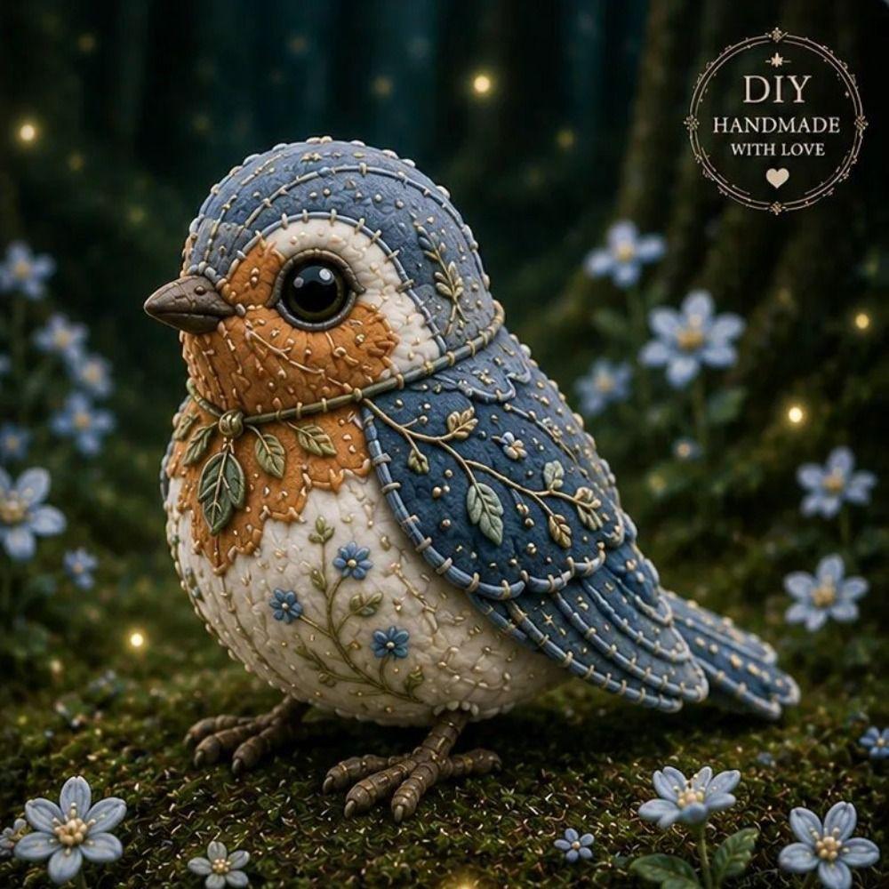 Floral Fabrics DIY Sewing Kit Creative Design Animal Toy Craft Fabric Sewing Kit For Craft Lover