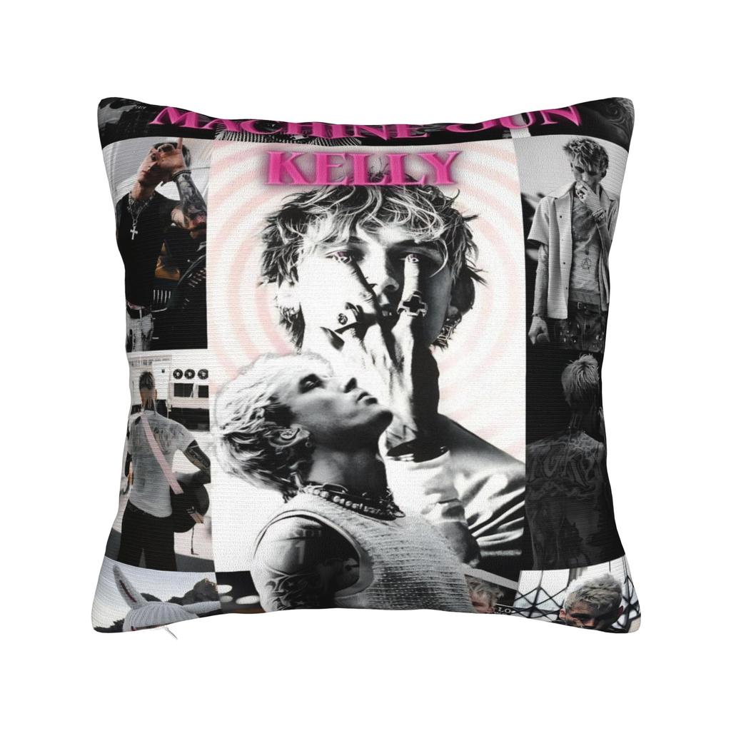 Decorative Pillow Cover MGK Lost Americana Tour 2025-2026 Merch Living Room Throw Pillow Case Cover Zipper Multi-Size