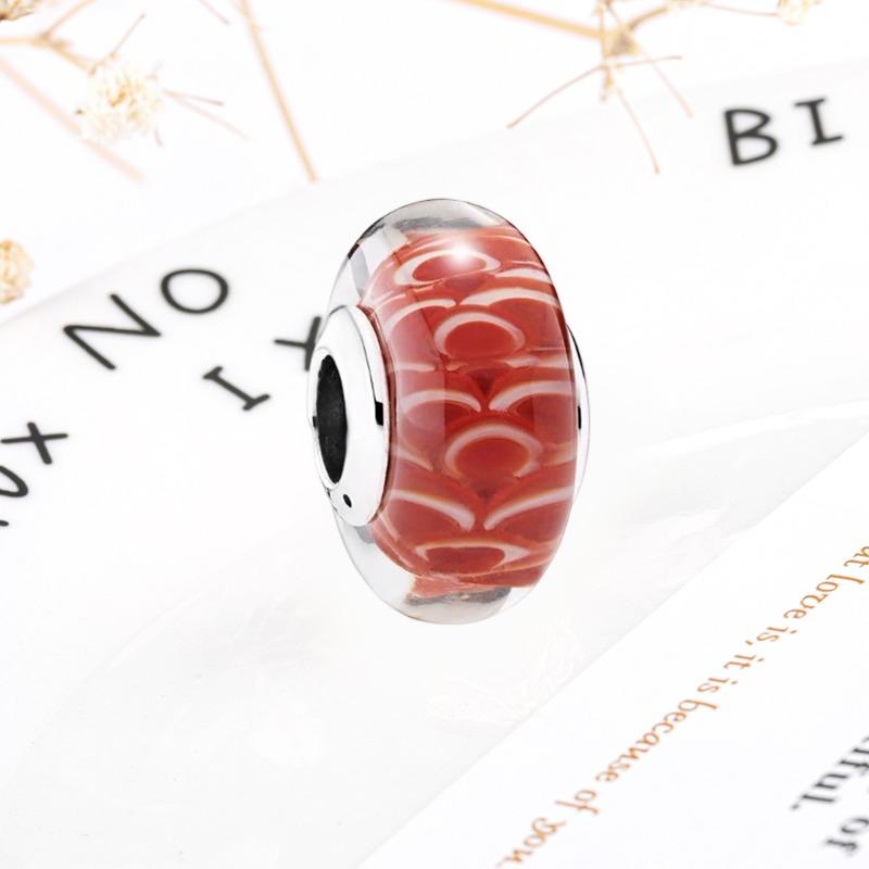 Neue Feine Murano Glas Serie Anhänger Rosa Rot Schwarz Grün Weiß Blau Perle Passend Original Armband Zubehör DIY Damenschmuck Geschenk