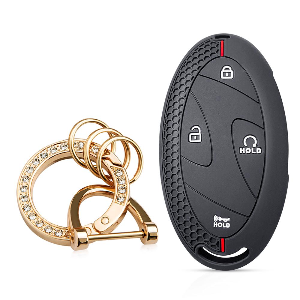 For Hyundai Kona Ioniq Santa Fe MX5 Tucson 2025 StubHub 2024 Silicone Car Remote Key Case Cap Cover Shell Keychian Fob Holder