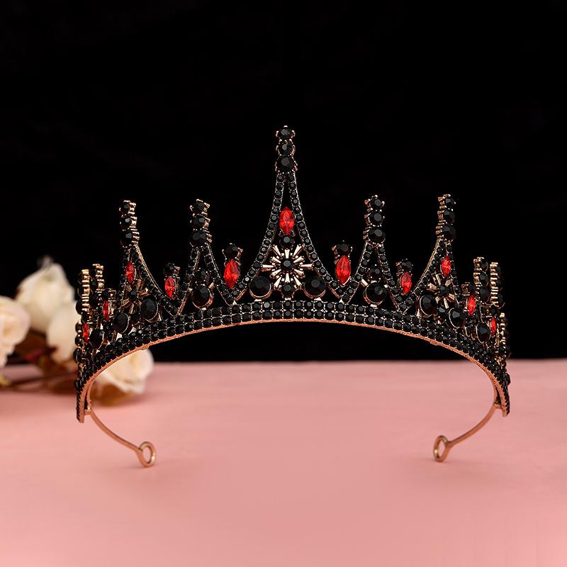 Bride's Crown Headband Wedding Korean Birthday Gift Adult Gift Crystal Crown Princess Dress Hair Accessory