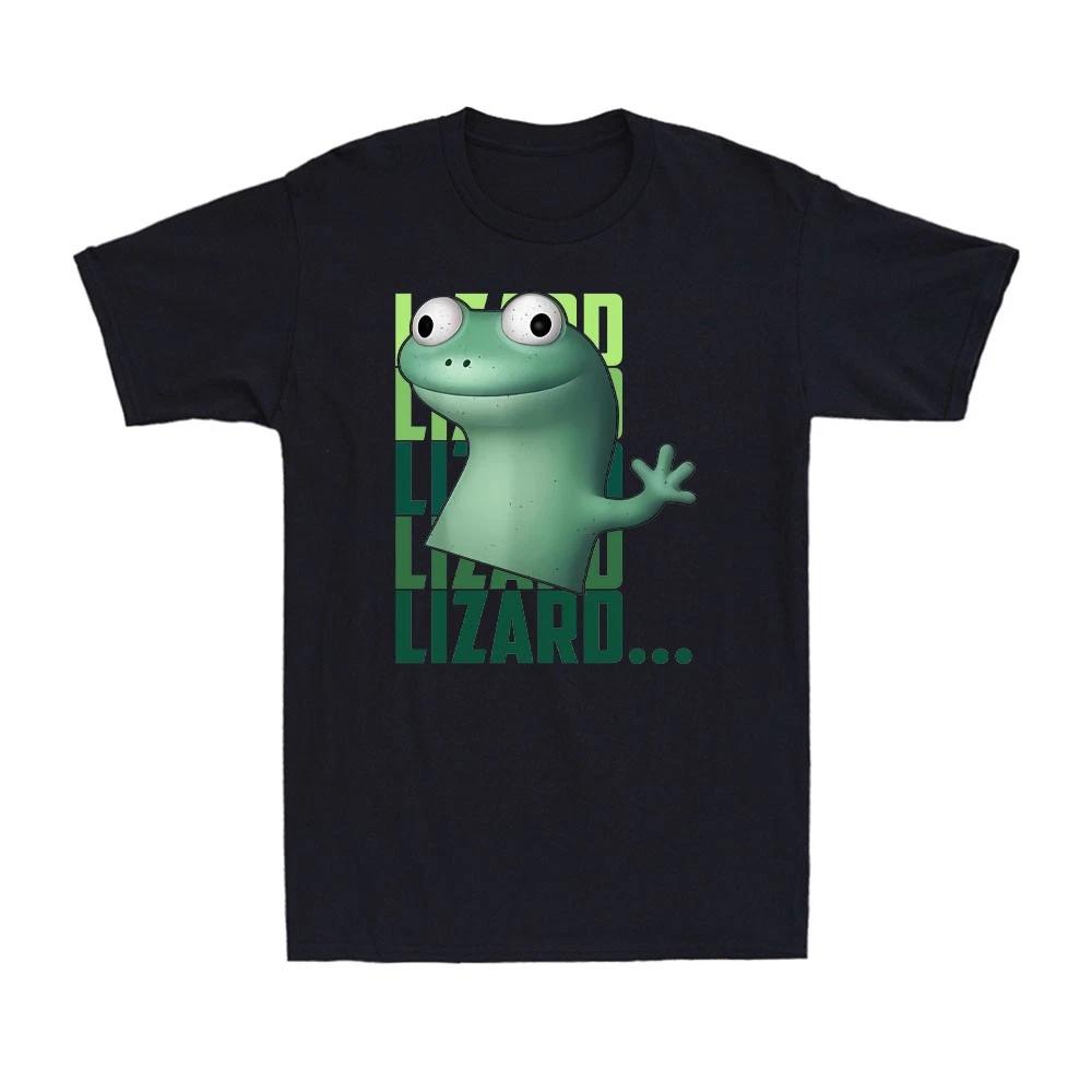 Lizard Lizard Lizard Funny Weirdcore Animal Gen Z Meme Vintage Men s T-Shirt S