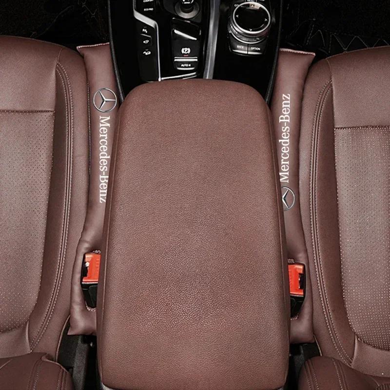 2Pcs Car Seat Gap Filler Side Seam Plug Strip Leak-proof Filling Strip For Mercedes Benz AMG W203 W206 W220 W205 Smart W211 UYUS2