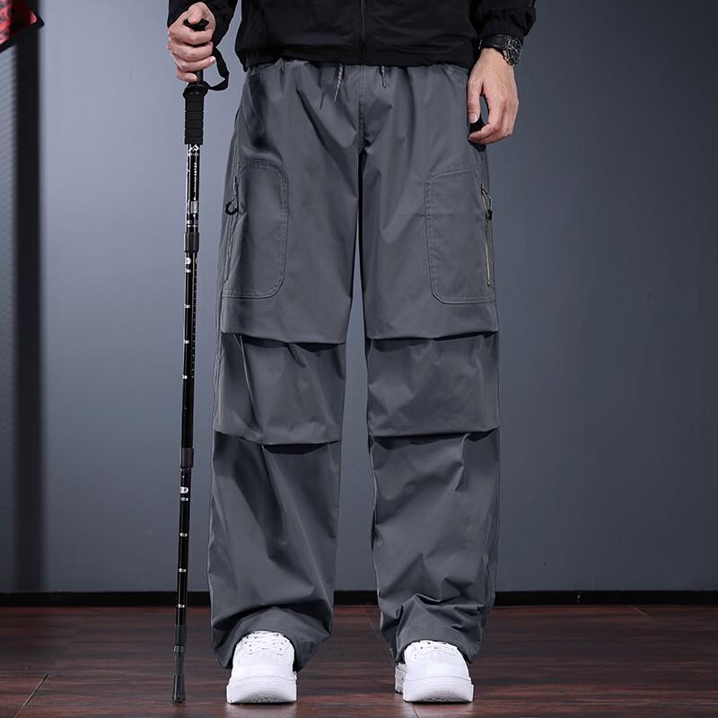 Jialeinuo Men s Outdoor Triple-Proof Quick-Dry Straight-Leg Casual Pants S