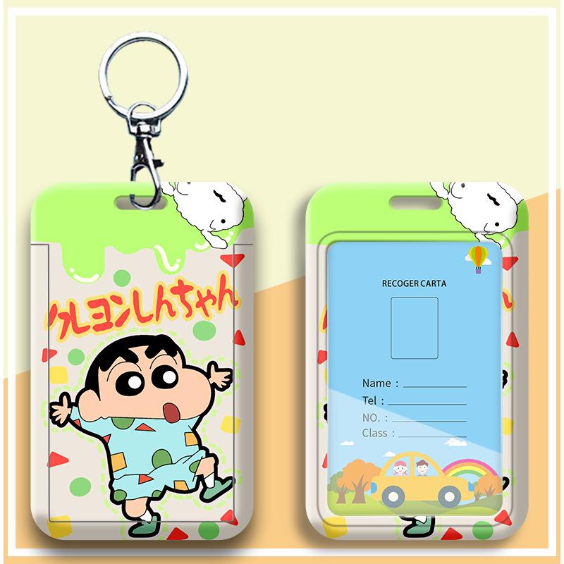 Crayon Shin-chan Cartoon Student ID Lanyard & Badge Holder