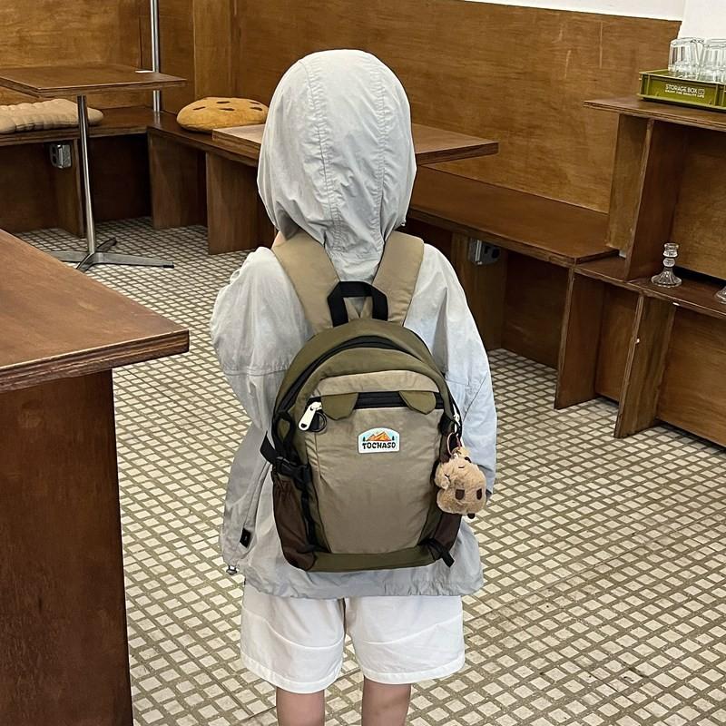 Backpack Children Cartoon Cute With Pendant Unisex Large Capacity School Bag