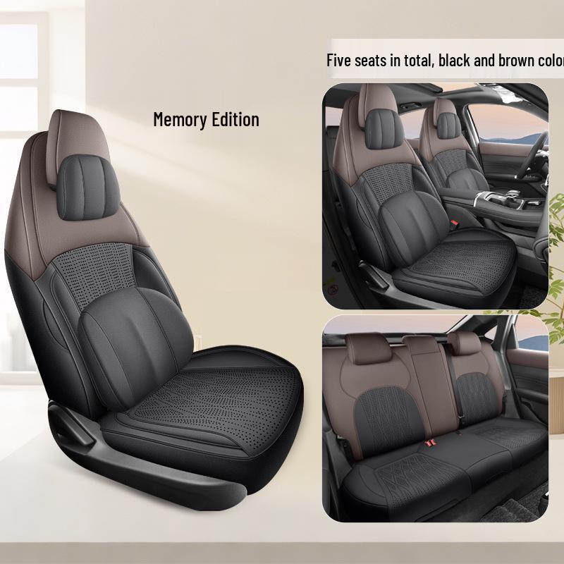 Perforerade Sadelöverdrag i Mocka för 4:e Generationens Changan Eado