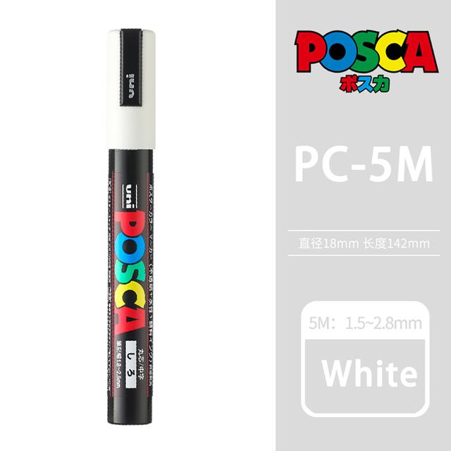 Uni POSCA Marker Farbstift, 39 Farben PC-5M/44 PC-3M/36 PC-1M, Acryl Steinmalerei Zeichnen Graffitti Marker Kunstbedarf