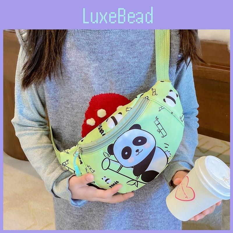 Panda Dinosaur Printed Shoulder Chest Bag Children Cartoon Outdoor Wallet Casual