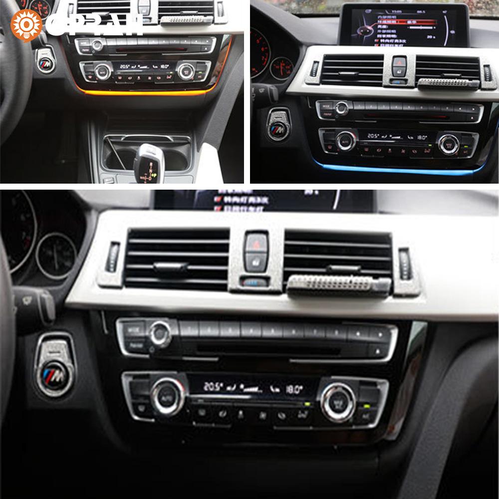Center Console AC Panel Ambient Lamp Radio Trim Dashboard Atmosphere Light For BMW 3 4 Series 3GT M3 M4 2012 2013 2014 2015-2018