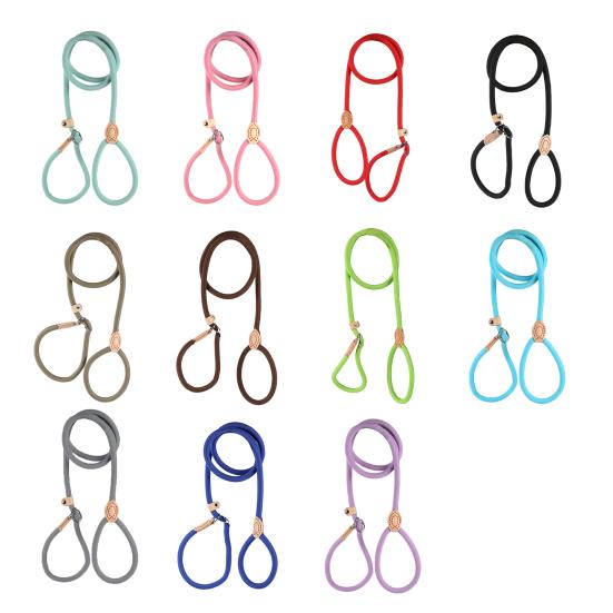 Slip Lead Dog Leash No Pull Heavy Duty Leash for Small Medium Large Dogs Strong Training Rope with Adjustable Stopper for Walking Hiking