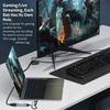 Spielvideo-Aufnahmekarte Typ C+USB auf HDTV 4K 30Hz 1080P 60Hz Recorder Video-Gaming-Camcorder Niedrige Latenz Konverter