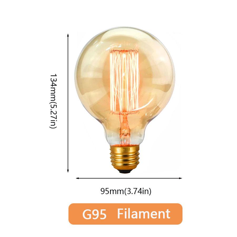 Reteo Edison Light Bulb 220V 110V E27/E26 A19 ST64 40W Vintage Filament Light Bulb Edison Lamp For Home Vintage Edison Lamp