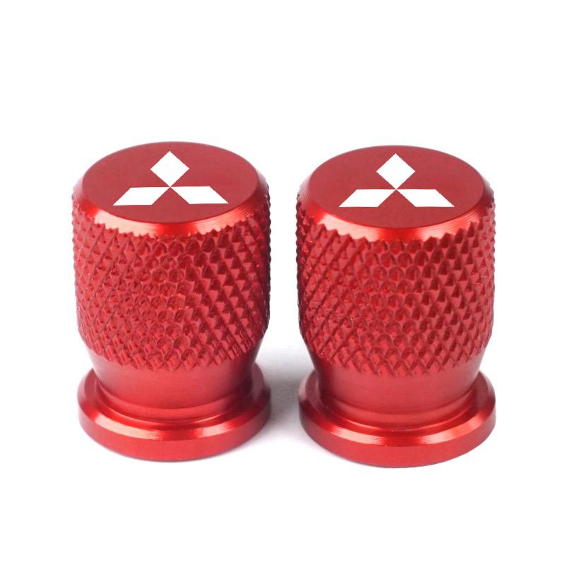 4PCS CNC Aluminum Tyre Valve Air Port Cover Cap Car Accessories For Mitsubishi Asx Lancer Outlander Pajero Ralliart