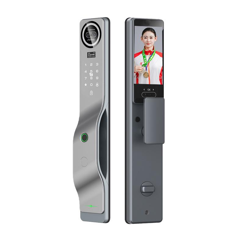 SmartLock with Face Recognition, Real-Time Monitoring, Mobile Remote Access, Graffiti-Proof Design, Tuya App, Password & Fingerprint Unlock.