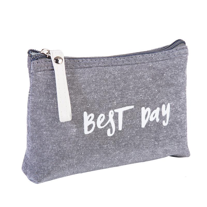 

Japanese & Korean Floral Canvas Waterproof Makeup & Wash Bag - Women s Large-Capacity, Portable, Ins Style Pencil Case