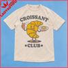 Croissant Club Shirt Funny Bakery Graphic Tee Cute Pastry Lover Shirt Retro Food Unisex Gift