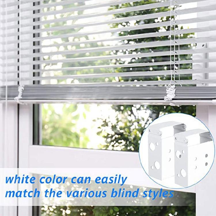 6 Pieces Vertical Blind Bracket White Profile Box Mounting Bracket Replacement