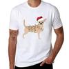 Chihuahua Holiday Christmas Light Tshirt Running Gym Short Sleeve Sports Tee