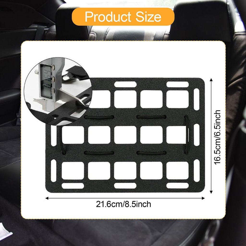 Rigid Molle Panel Portable Lightweight Easily Install Car Headrest Organizer