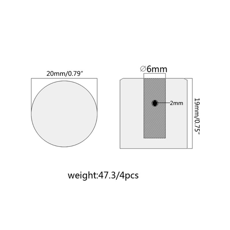 4pcs/set Metal Electric Guitar Volume Tone Control Knobs Buttons for Electric Guitar Bass Potentiometer 20x20x19mm