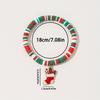 Pulseira de Natal Presente, Papai Noel Cerâmica Macia Pulseira de Contas com Natal Ajustável Feliz Natal Pulseira de Desejos para Mulheres