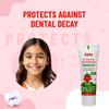 BabyOrgano Ayurvedic Baby Toothpaste Natural Strawberry Flavour Kids Dental Care Protects Gums Cavity Defense 50g Pack of 2
