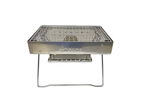 

Onoue Manufacturing (ONOE) Folding Fire Grill Compact FG-1827 [Stainless Steel Fire Pit, Camping Equipment, Barbecue Stove, Grill, Solo BBQ, Shichirin
