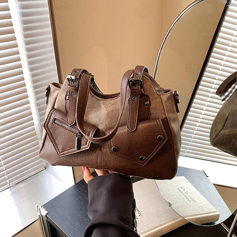 Retro Trendy Shoulder Bags European American High-quality Handbag Fashionable Versatile Tote Bags Simple Personalized Women Bags