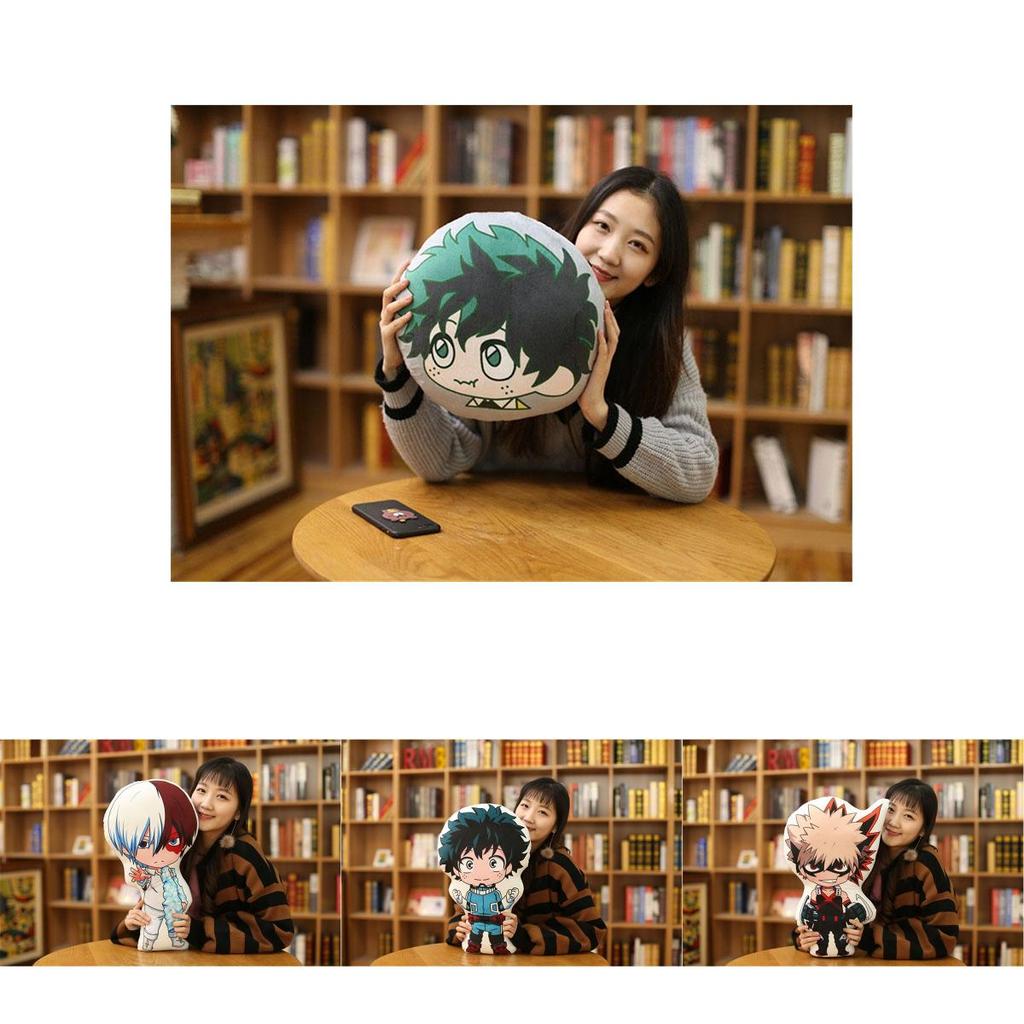 Cozy My Hero Academia Pillow Cushion Featuring Midoriya Izuku And Bakugou Katsuki Designs