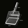 Cat Litter Shovel Portable Wood Handle Stainless Steel Scooper Sifting Kitten Litter Scoop Cat Toilet Cleaning Tool Pet Products