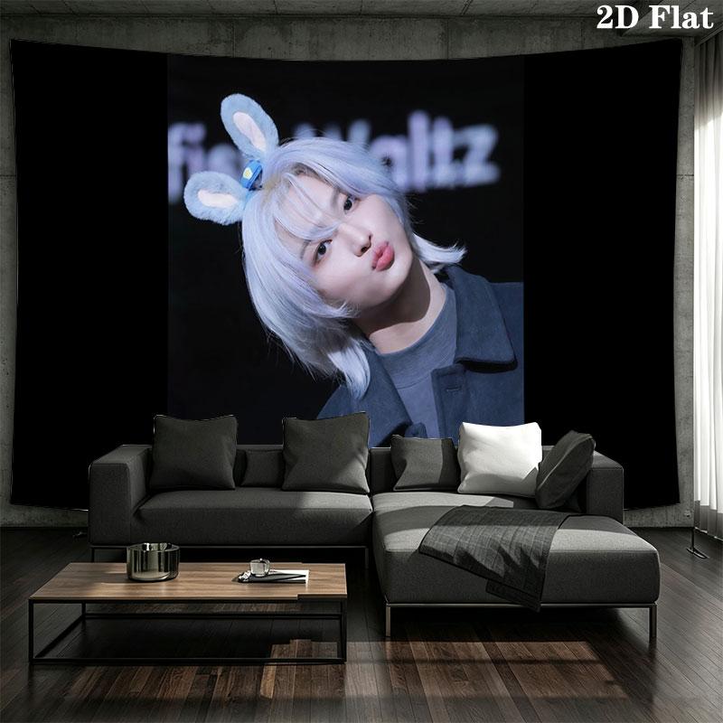 Seonghwa Art Wall Tapestry, Aesthetic Printed Fabric Blanket, Suitable for Bedroom, Living Room, and Home Decor.
