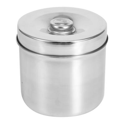 Stainless Steel Ointment Jar Dressing Cotton Box Iodophor Gauze Container12cm  4.7in