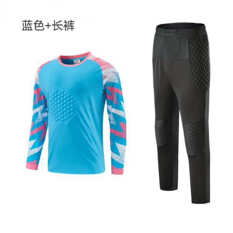Mens Long Sleeve Soccer Goalkeeper Training Set With Padded Protection Breathable Quick Dry Basketball Volleyball