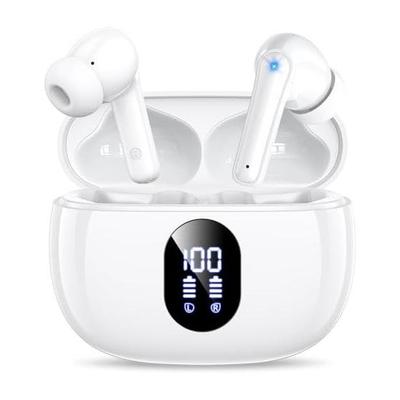 Earphones, Bluetooth Wireless Earphones, 48 Hours Playtime, Heavy Bass, LED Display Display, Compact/Lightweight, IPX7 Waterproof, Bluetooth,