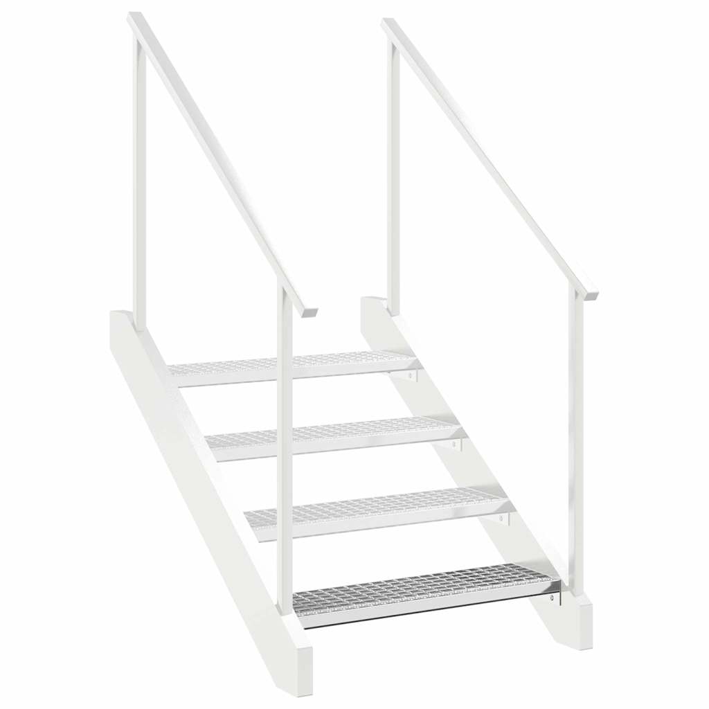 Vidaxl Peldaño de Rejilla, 80X24X7 Cm, Acero Galvanizado
