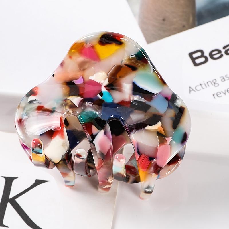 Korean-Style Temperament Square Acetate Hair Clip for Women - Large Ponytail Accessory