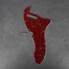 FLEOR 4-Ply Tele RI Style Guitar Pickguard, 12 Threaded Holes for Tele Thinline Guitars, Red Tortoise