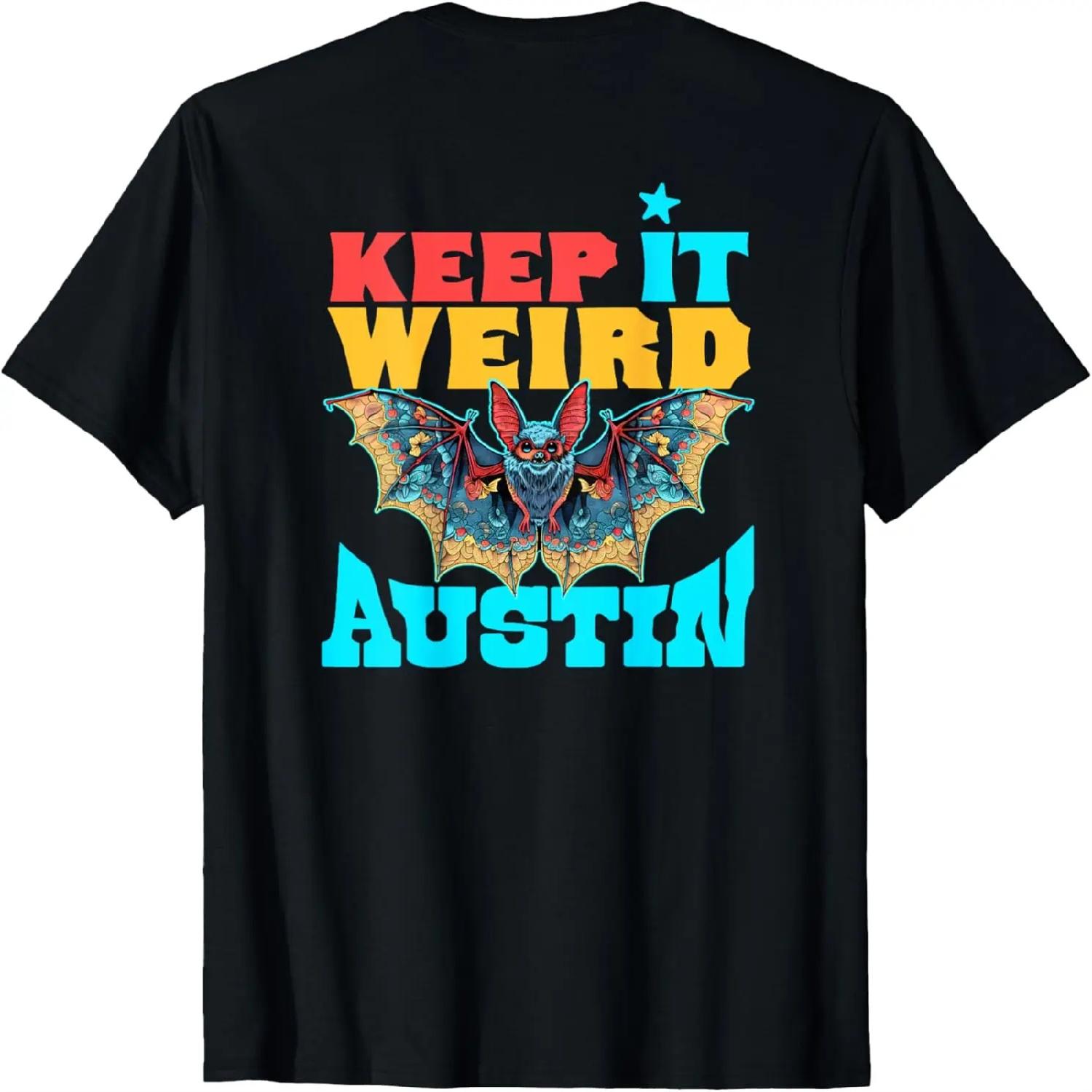 Texas Pride Keep It Weird Austin - On Back Austin Bats T-Shirt XXXXXL разноцветный