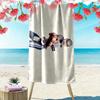 Troy Aikman Print Beach Towel, Large Soft Quick Dry Towel for Beach Camping Swimming